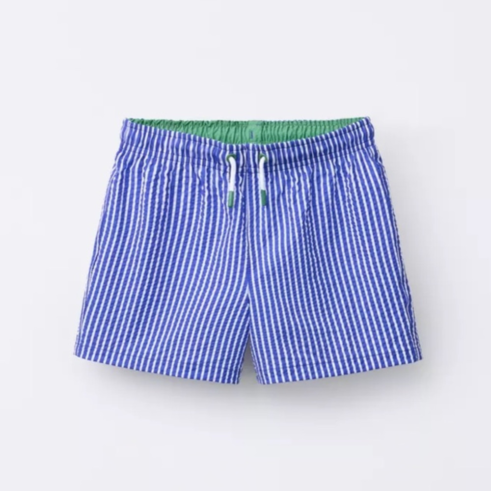 ZARA SEERSUCKER SWIM SHORTS